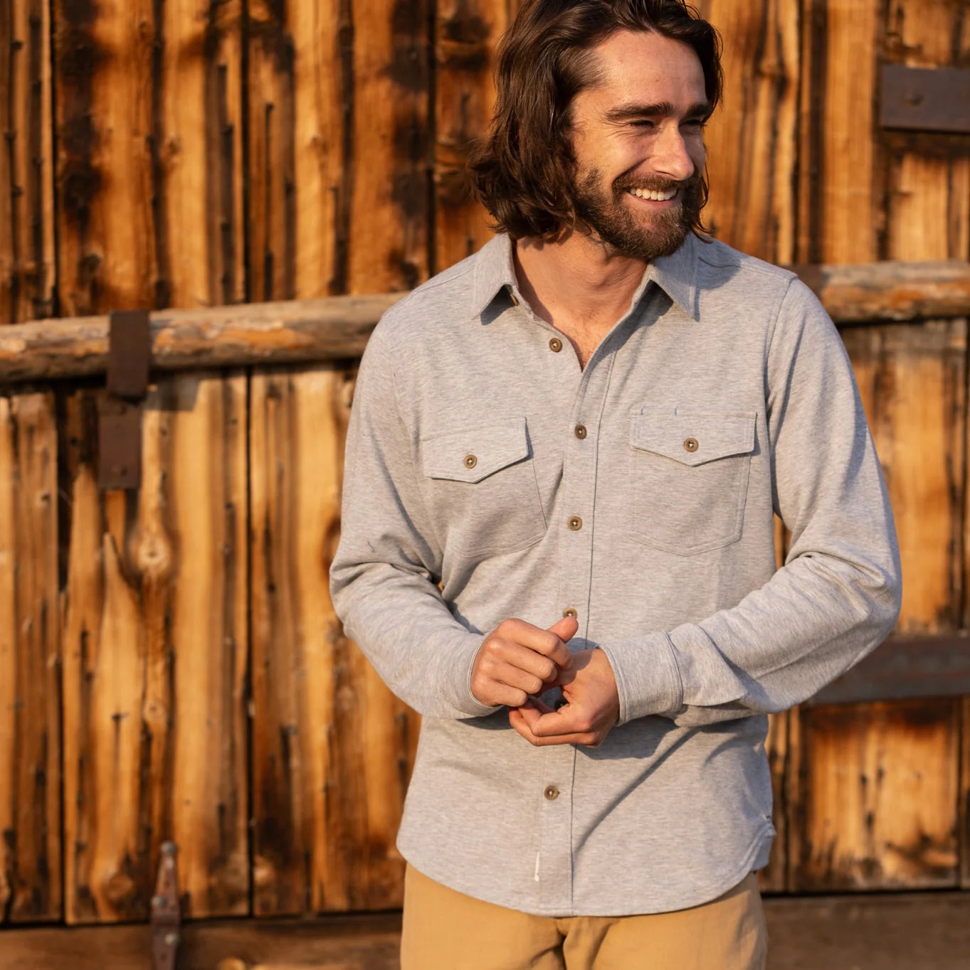 Tidal Knit Shirt - Pewter