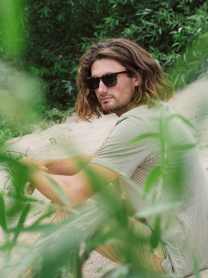 Pierce 55 - Brindle Tortoise - Green Polarized