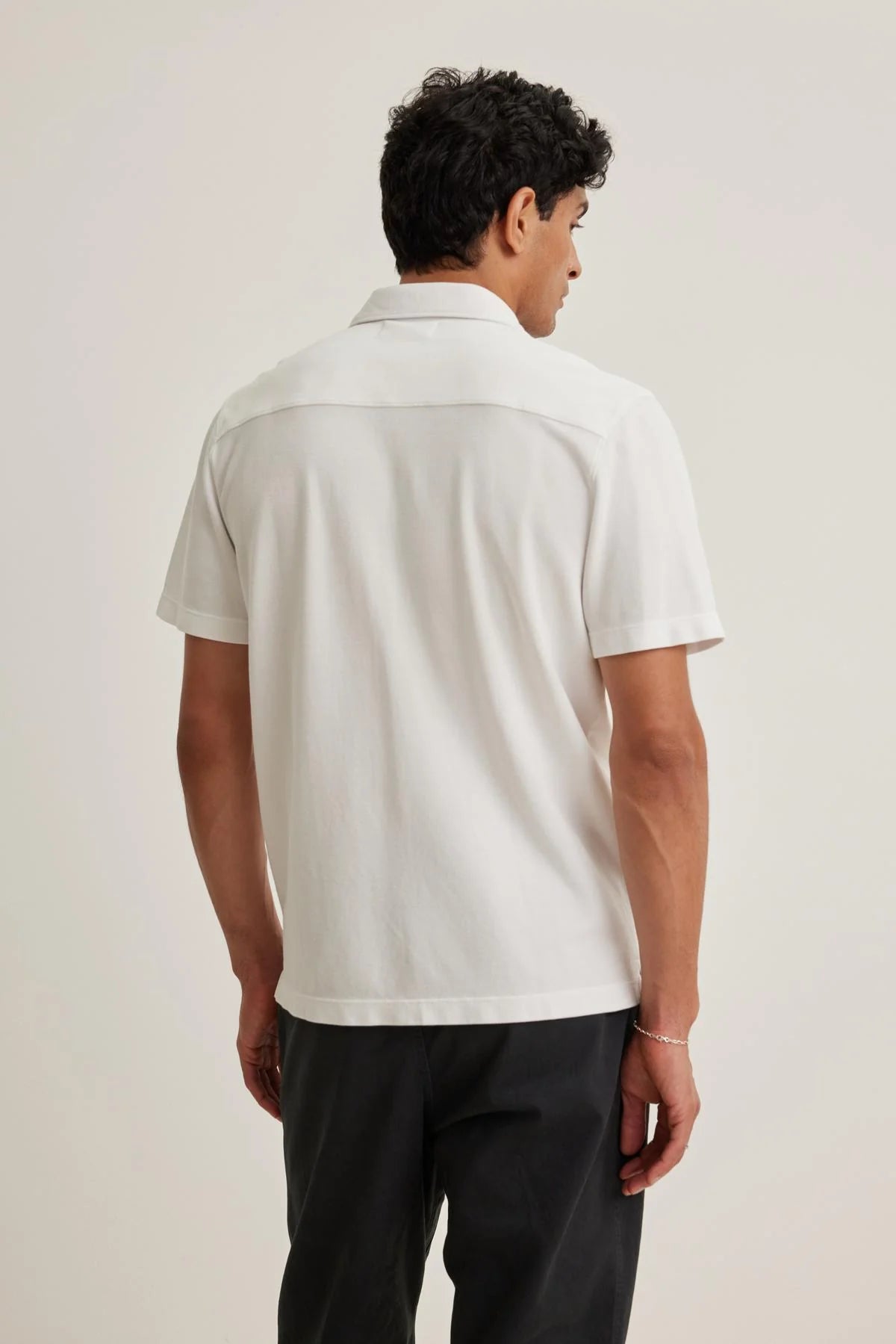 Martyn Pique Button-Up Shirt