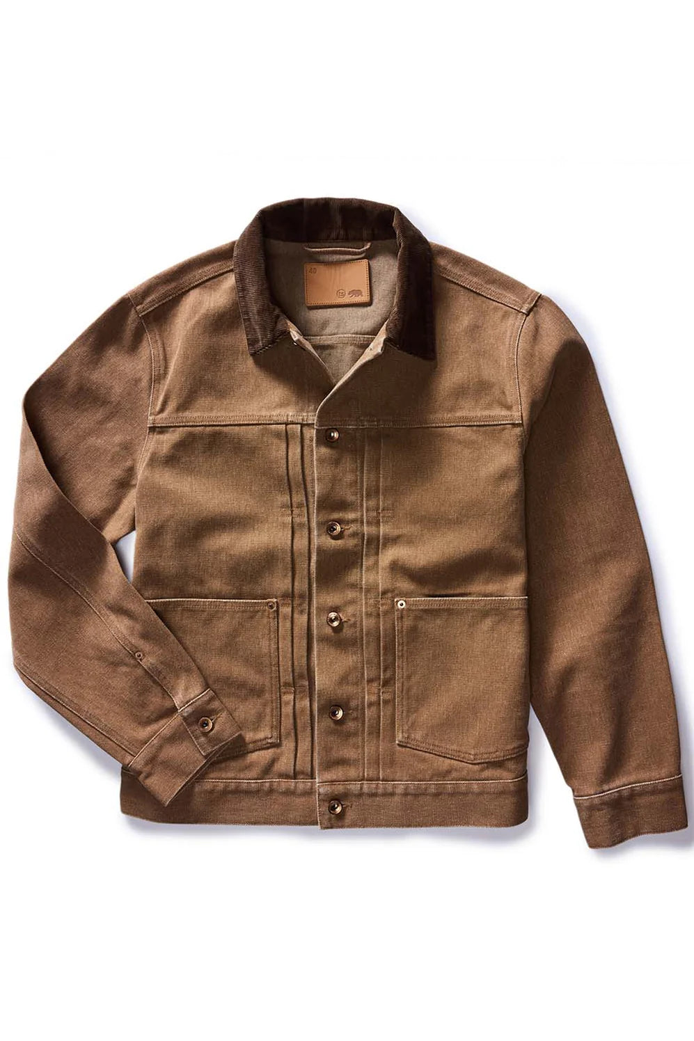 The Ryder Jacket in Tobacco Chipped Canvas