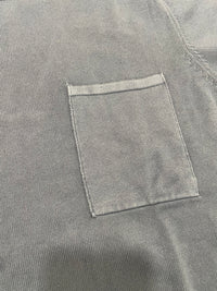 Azad S/S Pocket Flat Knitted Tee in Indigo