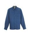 Neil Long Sleeves Shirt Cotton Kora In Indigo Chambray
