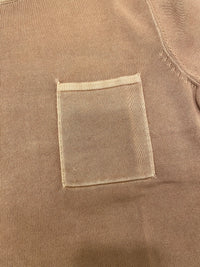 Azad S/S Pocket Flat Knitted Tee in Tea