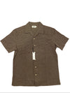 The Conrad Shirt in Cocoa Dobby
