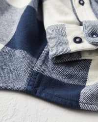 Frontier Flannel - Dove Bison Check