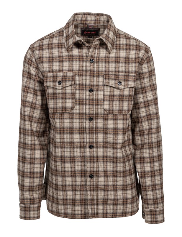 Schott NYC Plaid CPO Shirt