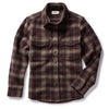 The Maritime Shirt Jacket in Burgundy Plaid Wool
