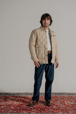 Down-Filled Quilted Shirt Jacket