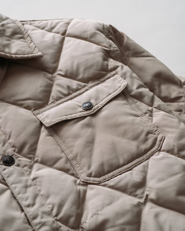 Down-Filled Quilted Shirt Jacket
