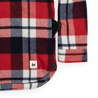 Farallon Wool Plaid Shirt - Red/Blue Plaid