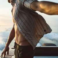 Bless Up Breathable Stretch Shirt - Stripe Bone