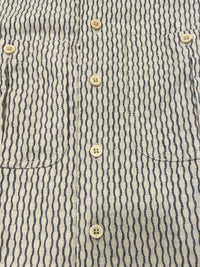 Vivek Shirt - Distortion Weave - Natural/Indigo