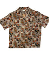 Khushi Camp Shirt in Horse Pattern