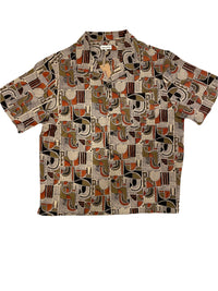 Khushi Camp Shirt in Horse Pattern