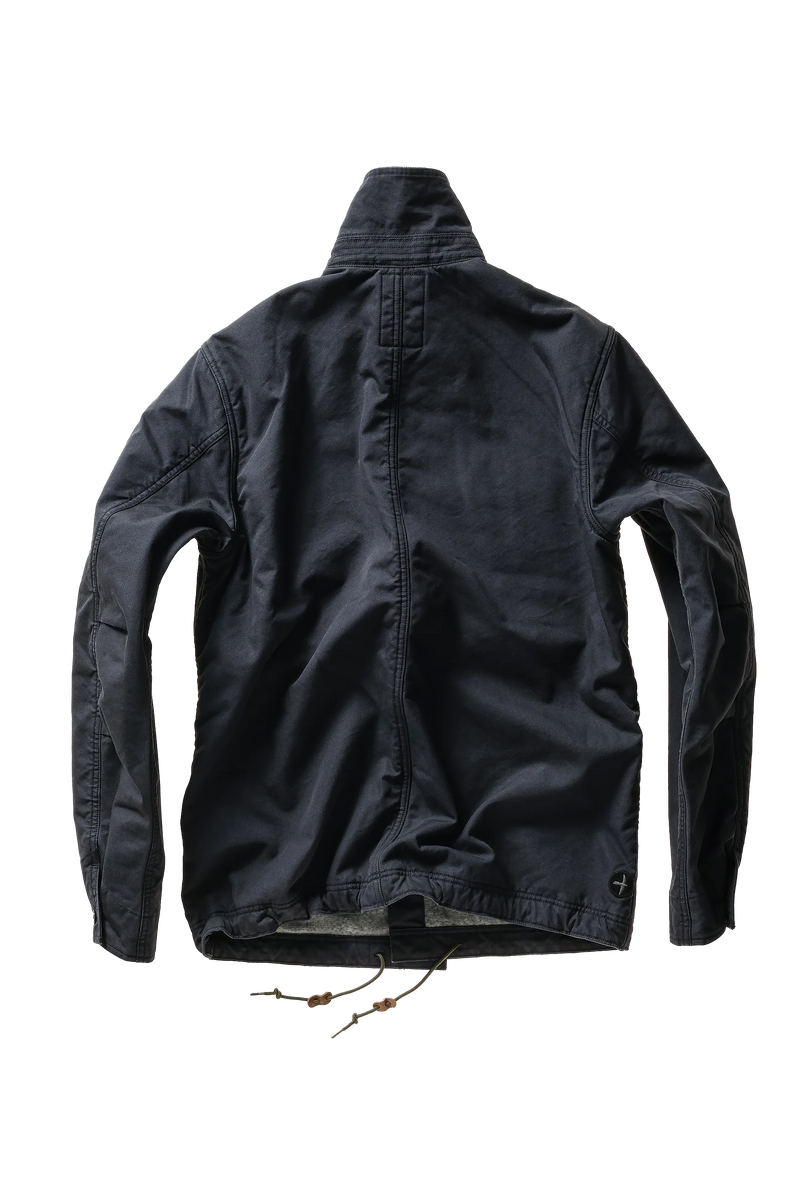 Pile-Lined Chore Coat - Dark Navy Canvas