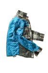 Qltd Flannel Shirtjacket - Cream/Forest Tartan
