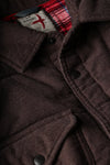 Moleskin Snap CPO - Dark Brown