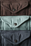 Moleskin Snap CPO - Dark Brown