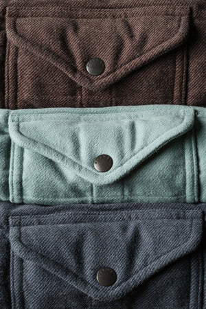 Moleskin Snap CPO - Dark Brown