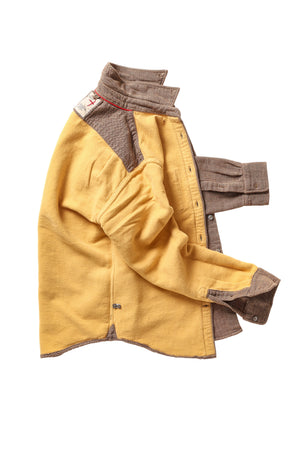 Chamois-Lined Flannel Light Brown Herringbone