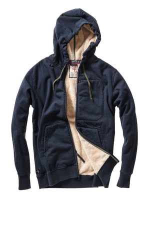 Superfleece Full-Zip Hood Dark Navy Heather