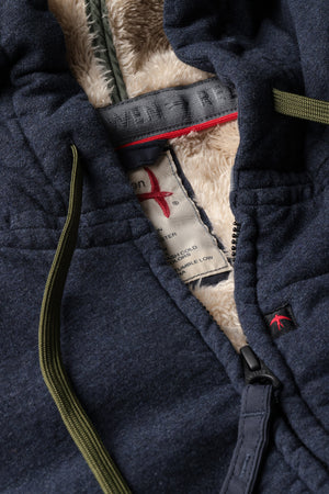 Superfleece Full-Zip Hood Dark Navy Heather
