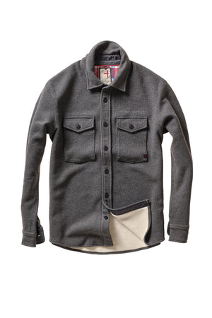 Pique Fleece Workshirt Dark Grey Heather