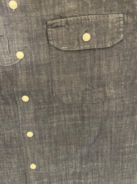 The  Short Sleeve Mechanic Shirt in Rinsed Indigo Denim