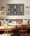 Howdy - Framed Print 40"x60" - Matte Black Metal Frame