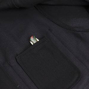 Coverall Jacket - Japanese Selvedge Denim (Black)-13.5 oz.