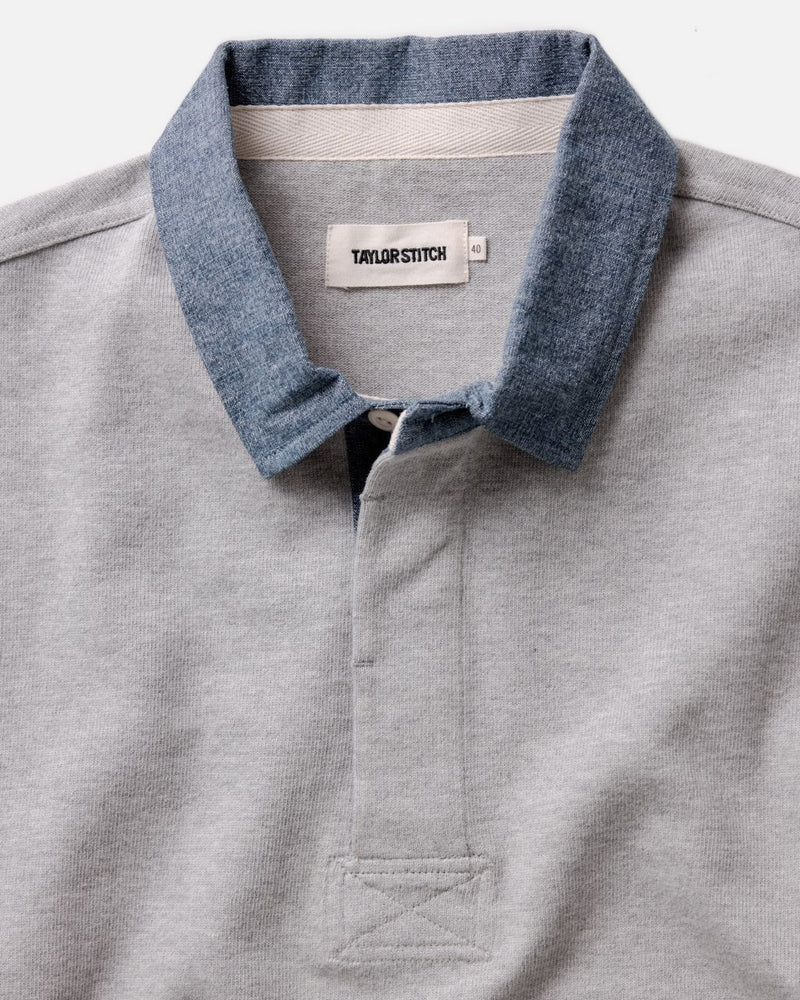 The Rugby Shirt in Heather Grey