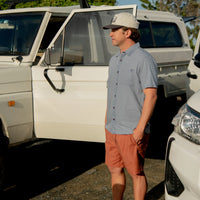 Made to Fade Short Sleeve Button Up Shirt - Washed Slate