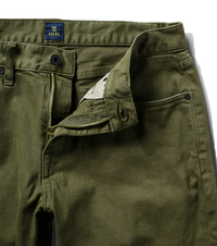 HWY 128 Straight Fit Broken Twill Jeans- Military