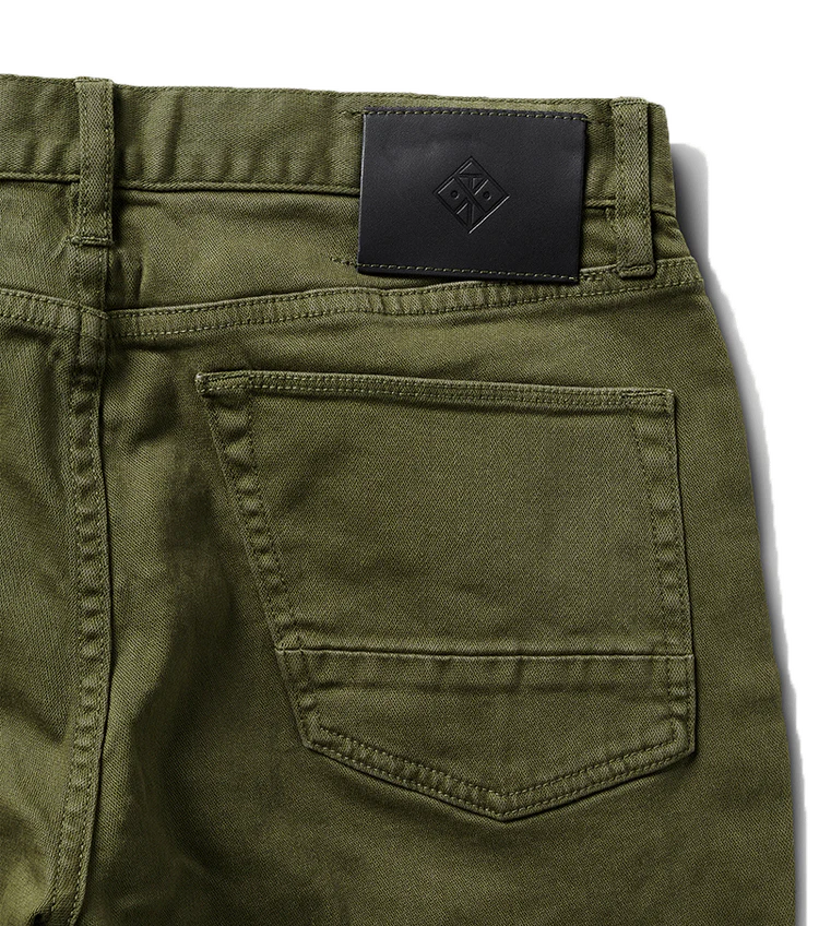 HWY 128 Straight Fit Broken Twill Jeans- Military