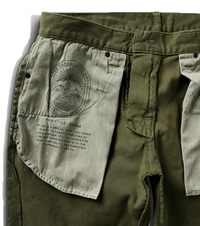 HWY 128 Straight Fit Broken Twill Jeans- Military
