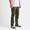 HWY 128 Straight Fit Broken Twill Jeans- Military