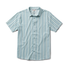 Bless Up Breathable Stretch Shirt - Stripe Dusty Blue