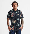 Journey Short Sleeve Button Up Shirt - Tiger Lotus