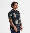 Journey Short Sleeve Button Up Shirt - Tiger Lotus
