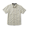 Journey Short Sleeve Button Up Shirt - Stripe Seafoam