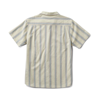 Journey Short Sleeve Button Up Shirt - Stripe Seafoam
