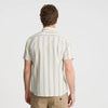 Journey Short Sleeve Button Up Shirt - Stripe Seafoam