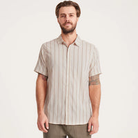 Bless Up Breathable Stretch Shirt - Stripe Bone
