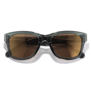 Targa - Pine Bronze sunglasses front view folded