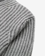Wool Blend Crew Neck Sweater