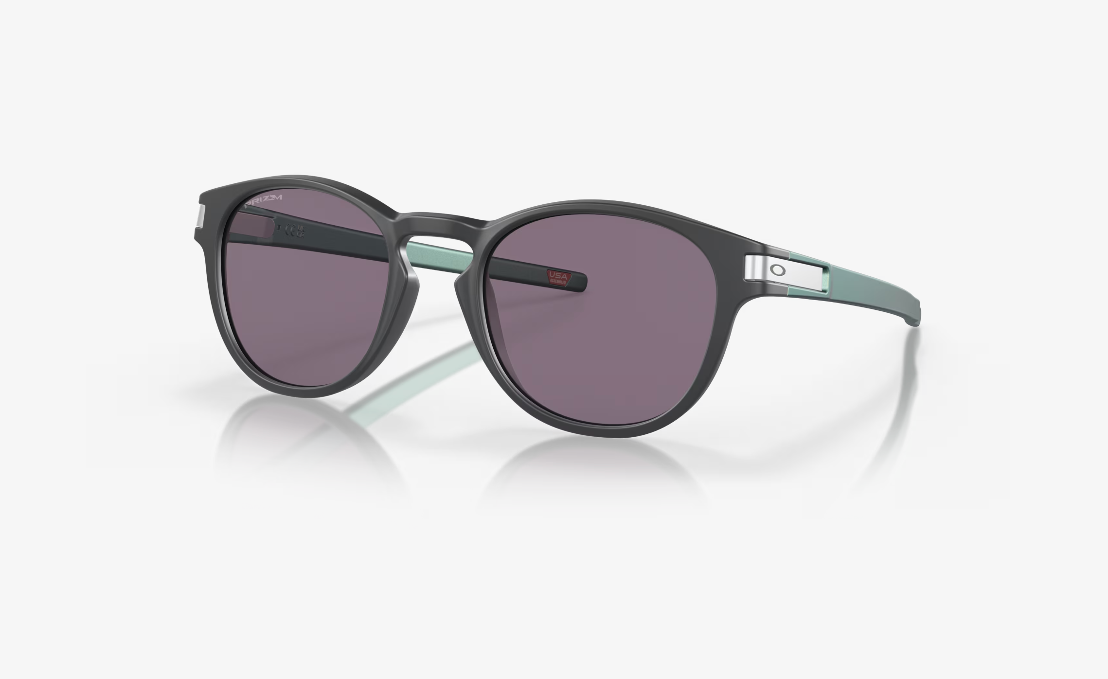 Oakley OO9349 Latch A Sunglasses 934945 Matte Carbon Prizm Grey