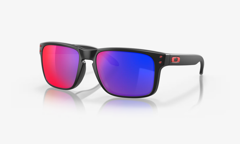 Holbrook - Matte Black - Red Iridium