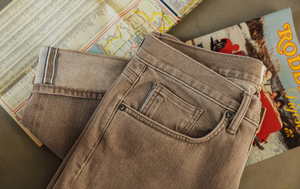 The Hammer Straight - 10.5 Oz. Dusty Brown Selvedge