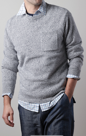 Cotton/Linen Sweater Crew