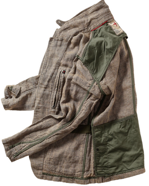 Tropical Trap Blazer - Wheat Rustic Twill